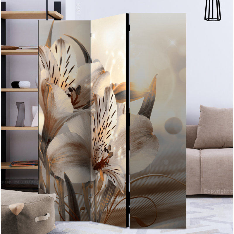 Pym 172cm H Folding Room Divider, 3