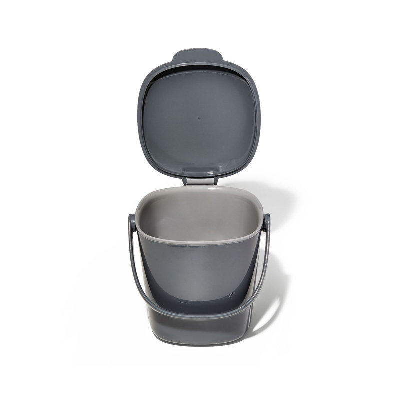 2.8 Gallons Plastic Manual Lift Trash Can