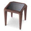 Side Table Quentin Oxidized Look Black Glass