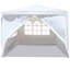 Auvent d'extérieur 10 x 10 pi - et mariage en tissu respirant avec parois latérales amovibles et ventilation-130189656