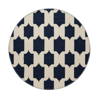 Trellis Beige Indoor and Outdoor Area Rug