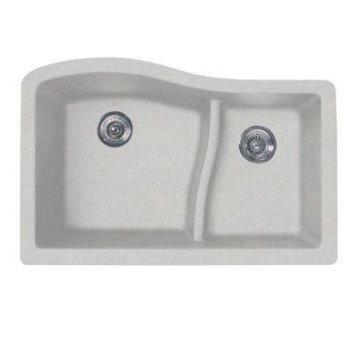 32'' L Double Bowl Granite Kitchen Sink