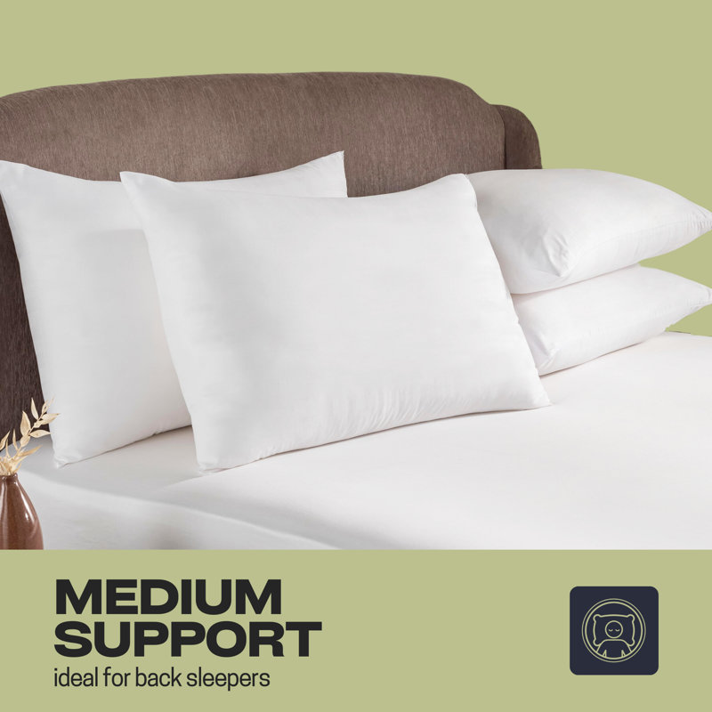 NightComfort Silky Soft Microfibre Medium Support Pillows
