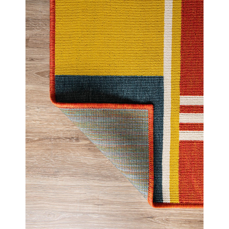  Outdoor Modern Rug, Runner 2' x 5'1"