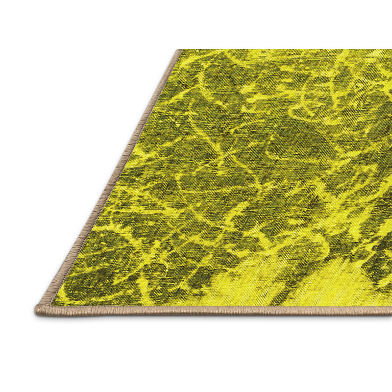 Tapis contemporains contemporains lavables à la machine 609, Rectangle 6 pi x 9 pi