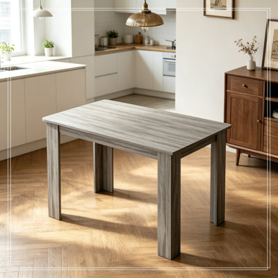 Rectangular Dining Table with Four Sturdy Legs