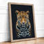 Leopard Face Modern - Framed Print-447717406-447717404