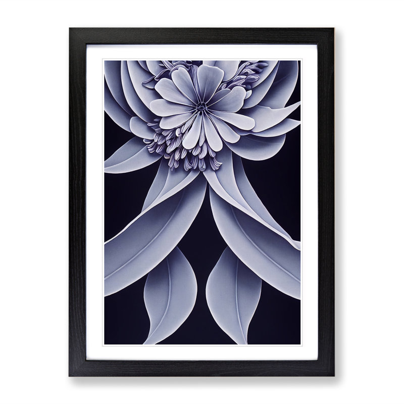 The Dignified Flower - Framed Print, Black Framed, 46cm H x 34cm W x 2cm D