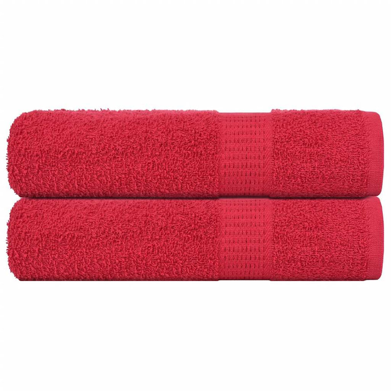 Sanferd 100% Cotton Hand Towel, Red