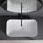 24" L x 13" W Crisp White Vitreous China Rectangular Vessel Bathroom Sink with Pop-Up Drain