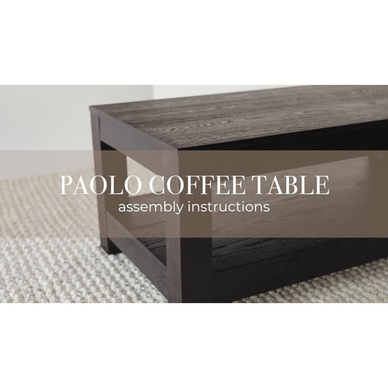 Weathered White Rectangular Wooden Coffee Table with Storage Shelf