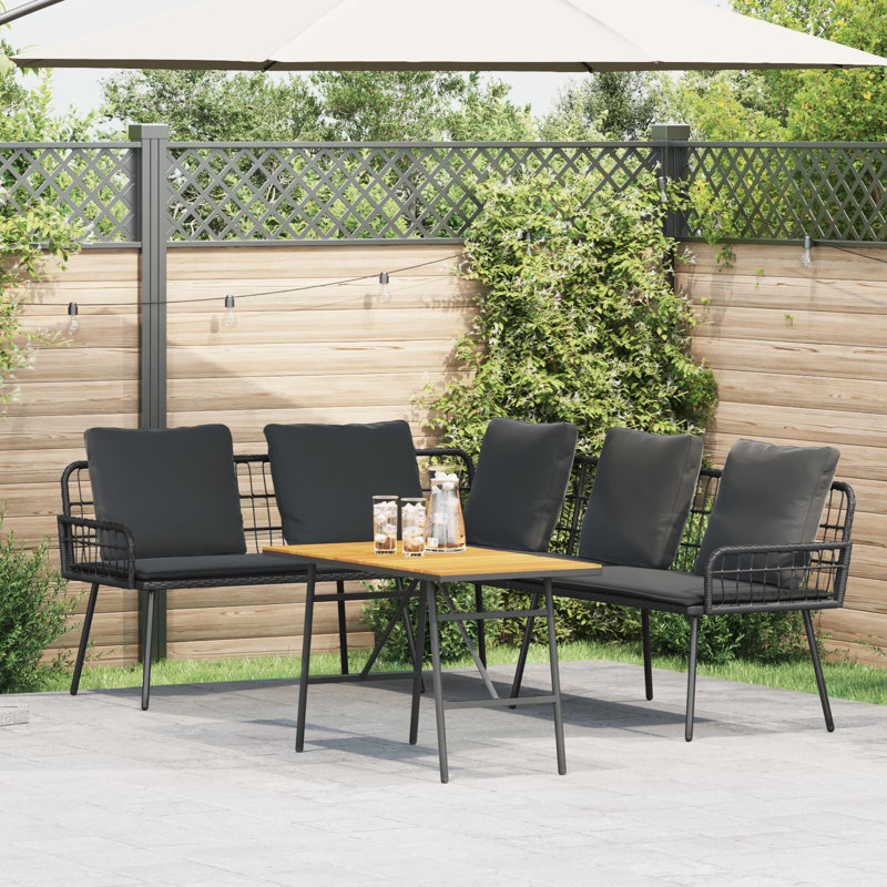 Ensemble de canapé de jardin 2 pièces vidaXL