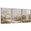 Toile, art abstrait, ligne dorée, paysage de montagne, lune, minimaliste, art mural bohème-842746940