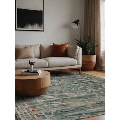 Tapis brun lavable à la machine