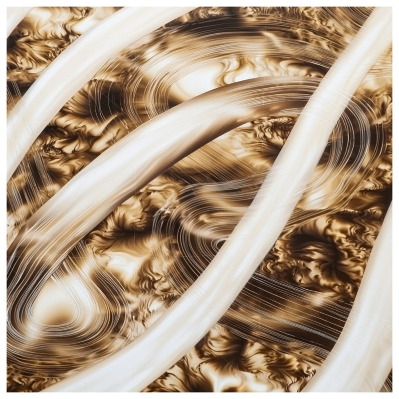 Swirls Throw Pillow, Abstract Double Sided Pillows, 16 x 16 inches