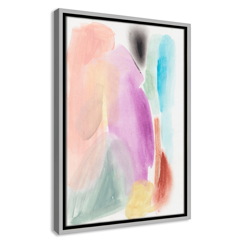Vivd Space I Print par Bea Dina, Non, H 19,5 po x l 13,5 po x P 2 po, Toile argentée avec cadre flottant