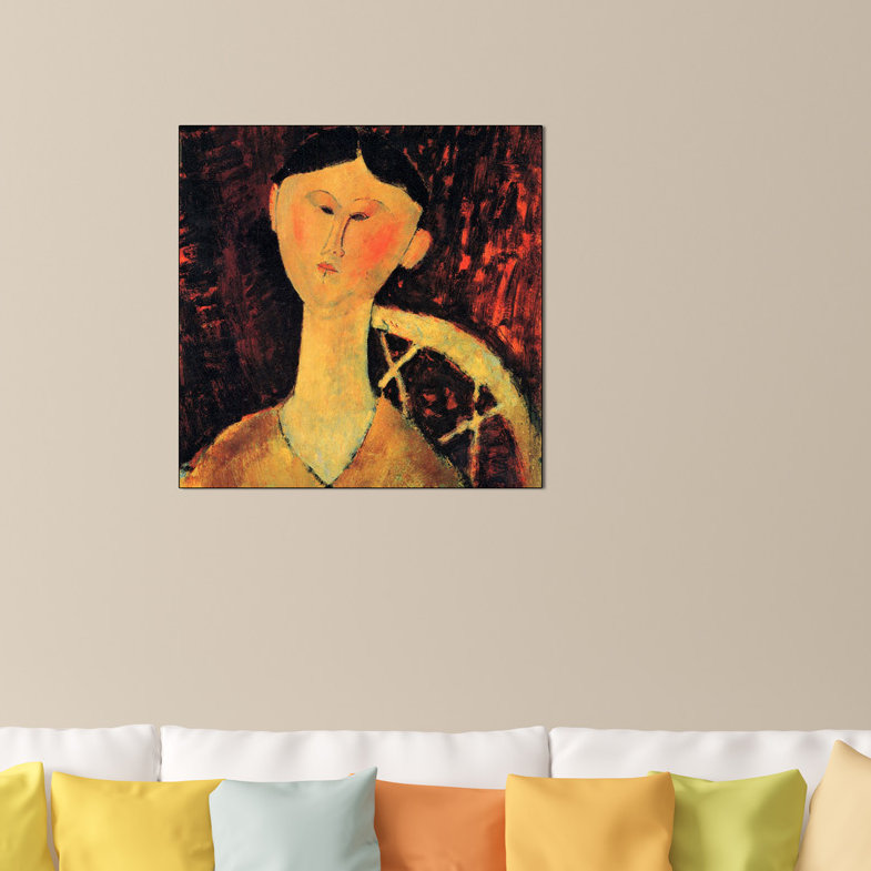 Modigliani Amedeo - Wrapped Canvas Painting, 50cm H x 50cm W x 1.8cm D
