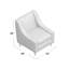 Fauteuil Kimbro de 81,28 cm de large