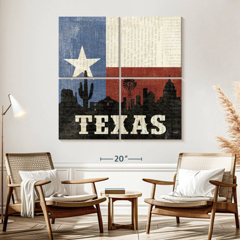 Borges Texas, 57" H x 57" W