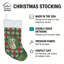 Chaussette de Noël Sealyham Terrier Christmas PoinsettIas