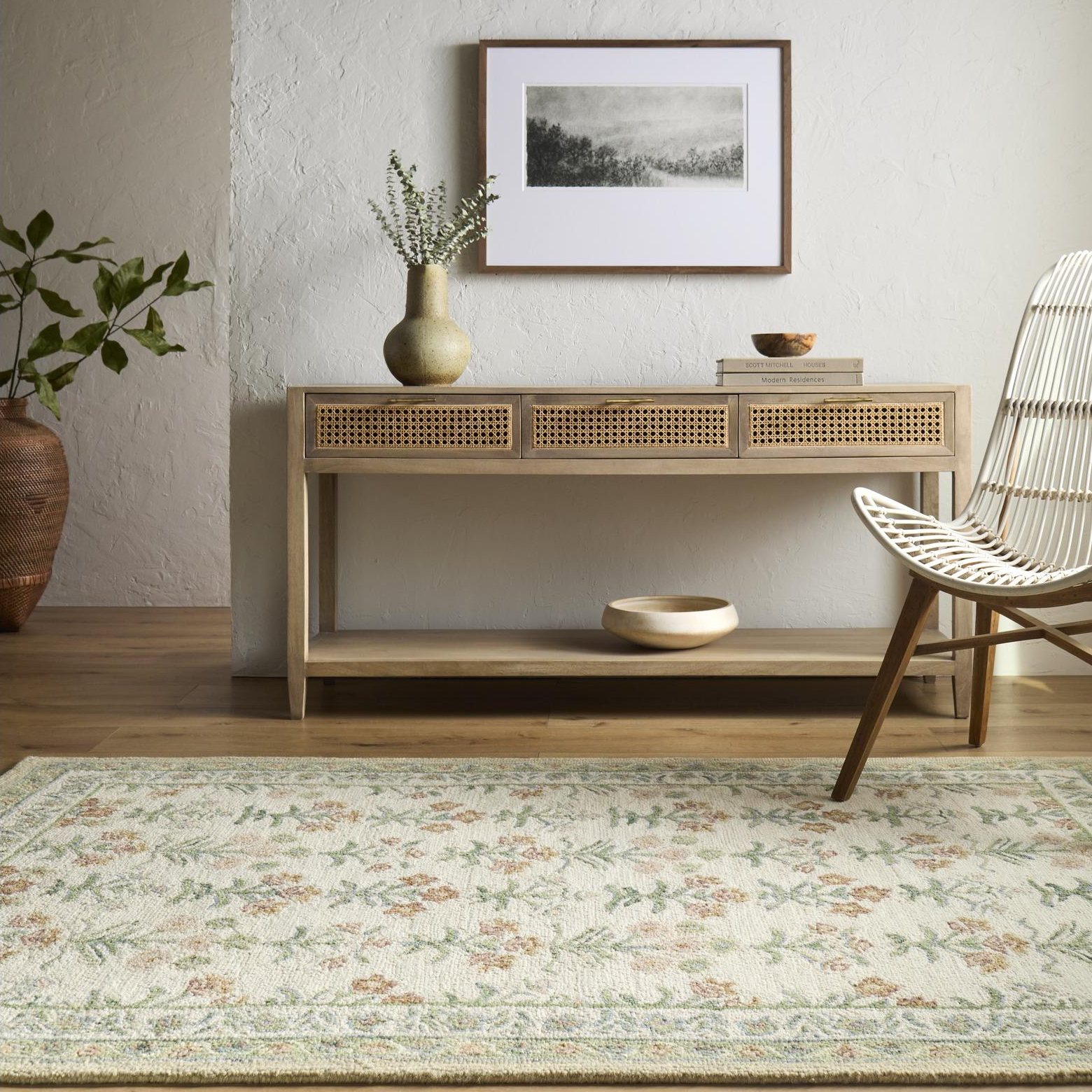 Manor Hand-Tufted Floral Area Rug, Rectangle 8' x 10'