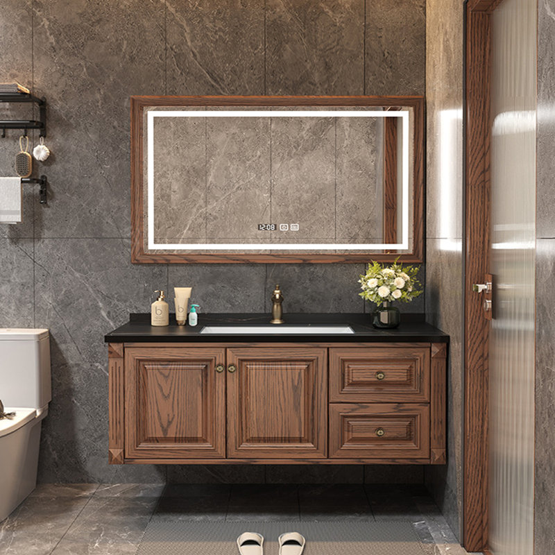 American style retro bathroom cabinet, 19.7" H x 51.2" W x 21.7" D