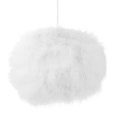 Modern and Distinctive Small Real Feather Decorated Pendant Light Shade