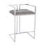  Tabouret de comptoir en velours Aurelian-1208575160