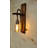 Handmade Wall Lamp, Solid Pine, 17.7 x 3.5 x 6.7 inches | Rustic Walnut Finish, 1 x E27 Socket (Max 40W) | Modern Design, Perfect for Living Room & Bedroom, IP20 Rated for Indoor Use
