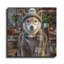«Hipster Dog - Shiba Inu» par Rey Klimt, art mural en métal-2090827725