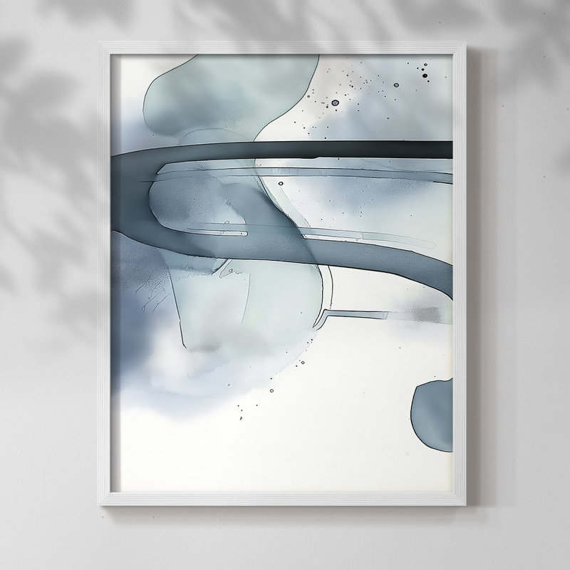 "ABSTRACT Series DCCXL" par J Paul, Blanc / Blanc, H 15 po x l 12 po