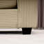 Velours côtelé brun clair moderne, 2 avec 4 coussins pour le salon de la chambre à coucher, revêtement, une expérience relaxante