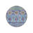 Blue Traditional Motif Patterned Round Woven Base Vintage Decorative Carpet-1477201972