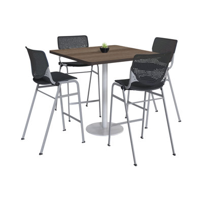 Kool 42" L Square Breakroom Table and Chair Set