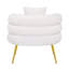 Fauteuil demi-tonneau en polyester 33,5 po