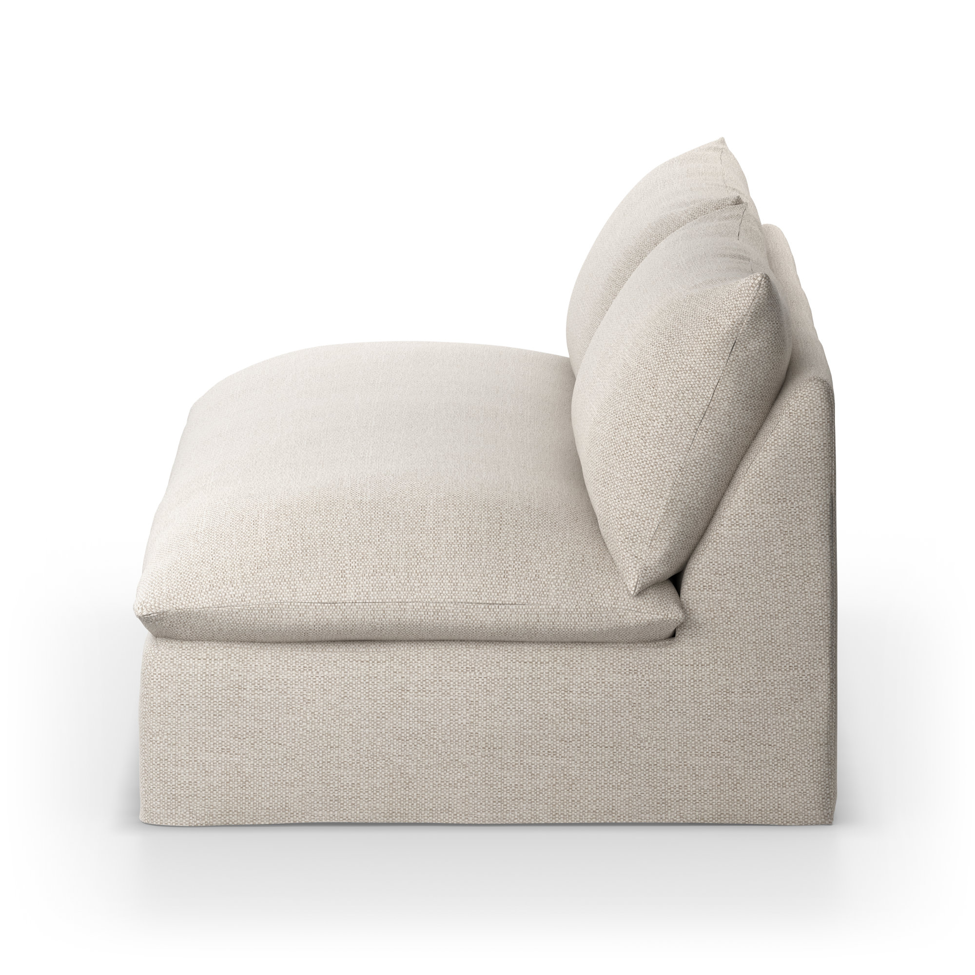 Jovian 72'' Wide Aluminum Loveseat with Cushions, Faye Sand