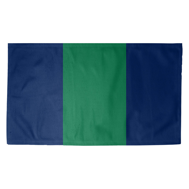 Tapis bleu à rayures de hockey national, Rectangle 3 pi x 5 pi, Non