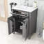 Meuble-lavabo pour salle de bain avec lavabo en céramique, tiroir, armoire de rangement et tablette-1432192228