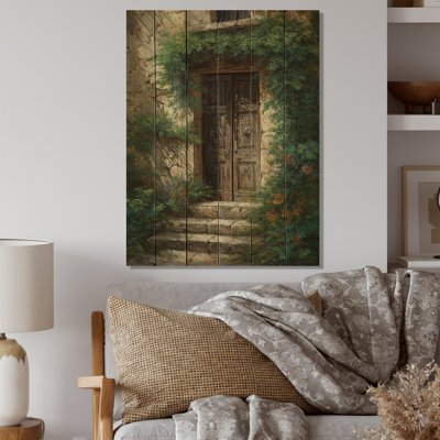 «Brown's Green Nature Front Greeting I» sur bois