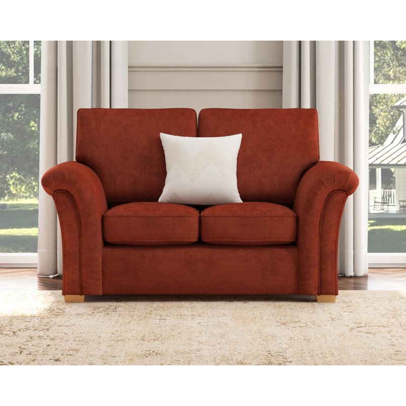 Castleacre Two Seater, Fixed Back, Marmalade