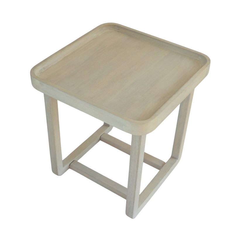 Table d'appoint Bryan, Blanc