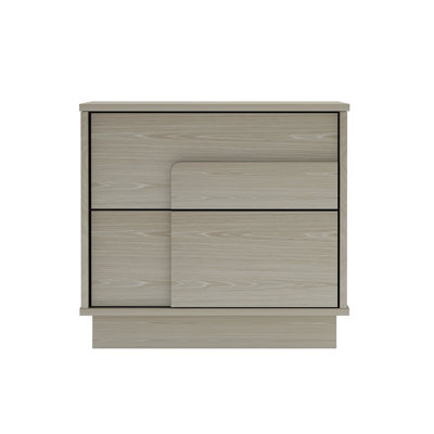 Horizon 22" Modern Nightstand with Easy Snap Assembly and 2 Full Extension Drawers by Manhattan Comfort