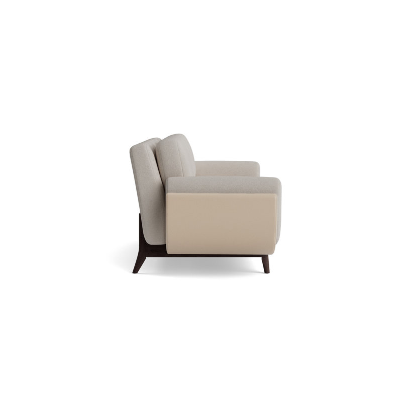 Regatta 100 Sofa, Boucle - Dove Gray/Greenwich Leather - Taupe, Java