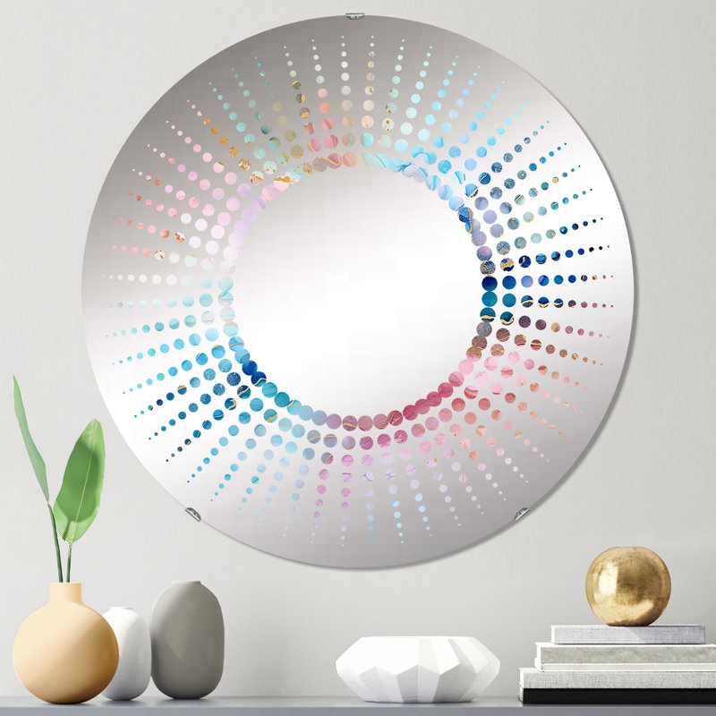 Bryliee Circle Mirror, 23.6" x 23.6"