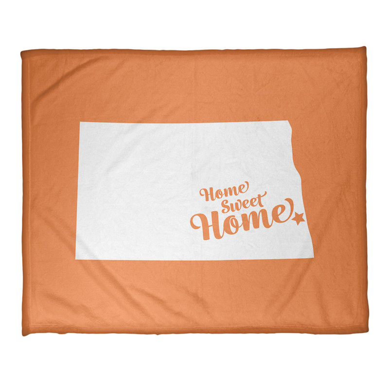 Jeté polaire pour la maison, Orange, l 32,5 po x L 42,5 po