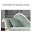 Chaise longue de style européen en bois massif sculpté et en tissu, pour chambre et salon