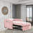 Harrsion Single 35.43'' Velvet Futon Chair-1319171574