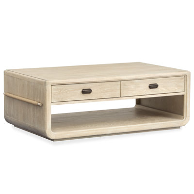 Regulski Rectangular Caster Cocktail Table With Drum Table