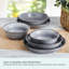 Ensemble de 6 bols Pfaltzgraff Amara Slate, Service For 2, grès, gris-89056002