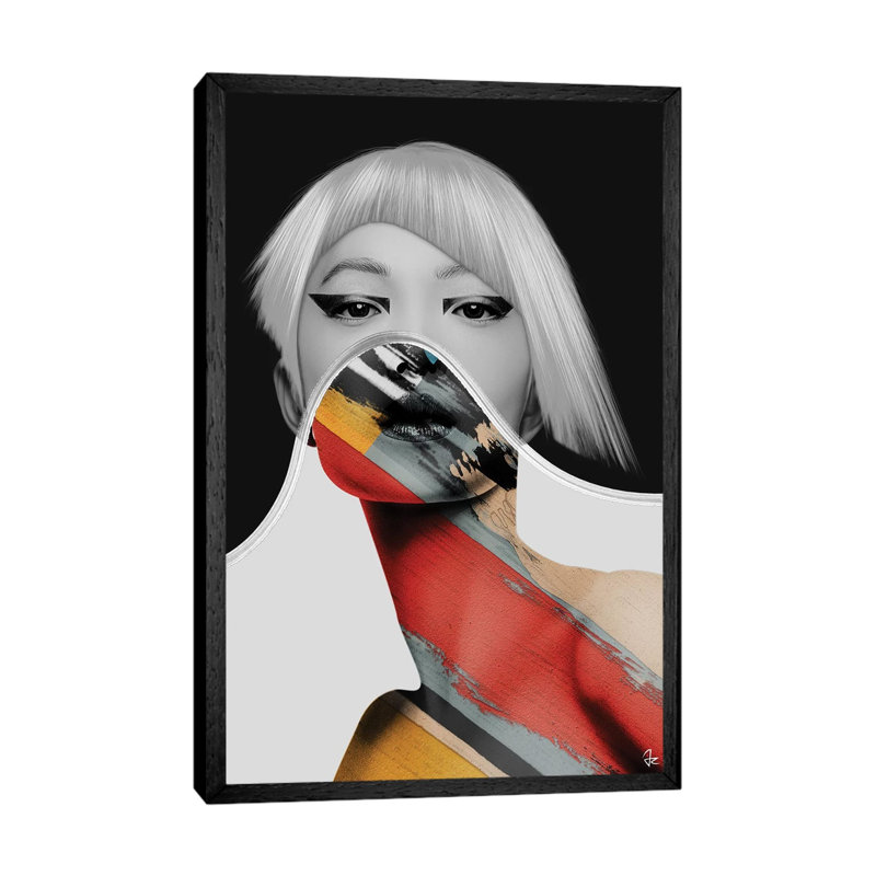 Colour III by Giulio Rossi - Print on Canvas, 101.6cm H x 66.04cm W x 3.81cm D, Black Framed